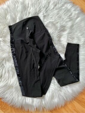 Lululemon Super High Rise Align Leggings * Crushed Velvet Stripe Size 4